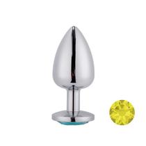 Plug Anal Prateado com Joia na Base Mpa1301-g Sex Toy