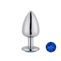 Plug Anal Prateado com Joia na Base Mpa1301-g Sex Toy Plug Anal Prateado com Joia na Base Mpa1301-g Sex Toy