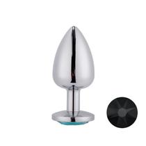 Plug Anal Prateado com Joia na Base Mpa1301-g Sex Toy Plug Anal Prateado com Joia na Base Mpa1301-g Sex Toy