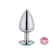 Plug Anal Prateado com Joia na Base Mpa1301-g Sex Toy