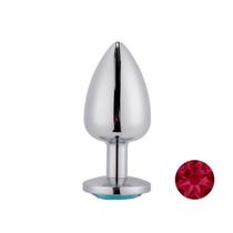 Plug Anal Prateado com Joia na Base Mpa1301-m Sex Toy Plug Anal Prateado com Joia na Base Mpa1301-m Sex Toy