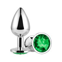 Plug Anal Redondo Pequeno Joia Verde