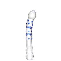 Plug Anal Sex Shop íntimo de Vidro Escalonado Esferas Massageadoras 21 cm