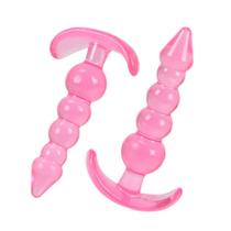 Plug Anal Silicone - Esferas escalonadas - Rosa