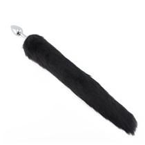Plug Anal tamanho 7x2,8cm com rabo de 40cm preto