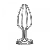 Plug Anal Vazado Em Aço Inoxidável Tamanho P - 6,6 X 2,7 Cm