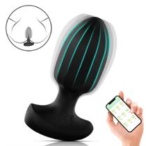 Plug Anal Vibrador à Distância em Silicone Recarregável USB