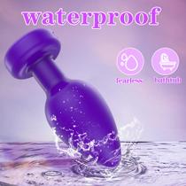 Plug Anal Vibrador Bluetooth Controle App no Celular Discreto 10 Modos de Vibração Casal