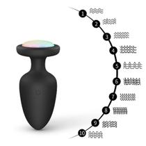 Plug Anal Vibratório com LED e Controle Remoto