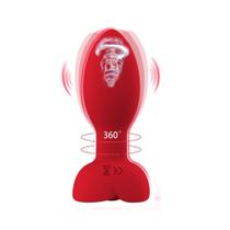 Plug anal vibratório por aplicativo em silicone com rotação 360