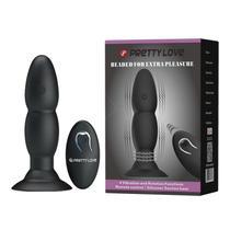 Plug Anal Wireless com 4 Modos de Vibração e 4 Modos de Rotação das Esferas - PRETTY LOVE BEADED FOR EXTRA PLEASURE - Se