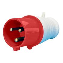 Plug Blindado 2 Polos + Terra 16A 380V Vermelho JNG - 14360
