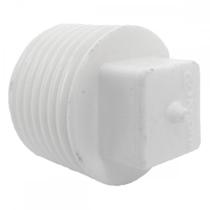 Plug Branco Krona 1'' . / Kit C/ 50 Peças