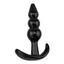 Plug Butt Mini em Silicone Macio com 3 Estágios - 9 cm x 5,5 cm