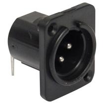 Plug Canno Painel Macho Plástico Preto - PC / 10 Plug Canno Painel Macho Plástico Preto - PC / 10