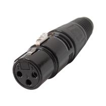 Plug Cannon Femea Corpo Preto Metalico