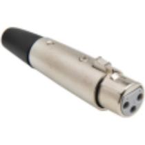 Plug Cannon Femea Cromado 5577 - Kit C/5