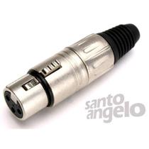 Plug Canon Fêmea Santo Ângelo PLG XLR SAS L3FNN01M