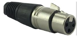 Plug Canon Xlr Fêmea Prime Preto - Emb 10pçs Tebera Plug Canon Xlr Fêmea Prime Preto - Emb 10pçs Tebera