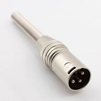 Plug Canon Xlr Macho 3 Pinos Com Molas kit com 2 Unidades