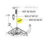 PLUG Carburador Motosserra Roçadeira 345/241/343/356BTx Cód 503535601 Husqvarna