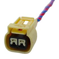 Plug Chicote 2 Vias Soquete Seta Onix Spin Cruze Terminal 2,8mm Com Trava