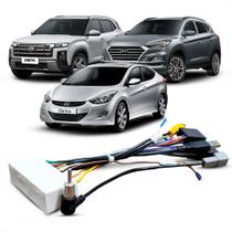 Plug Chicote Conector De Som Hyundai Creta Tucson Elantra Completo Usb Aux