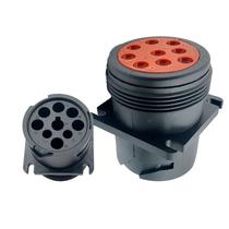 Plug Circular 9 Vias Deustch Série AHD c/ Terminais ETE9025