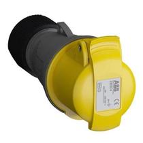 Plug Com Prensa Cabos 2p+T 100-130v 32a Ip44 4h Amarelo Abb