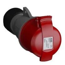 Plug Com Prensa Cabos 3p+T 380-415v 16a Ip44 6h Vermelho Abb Plug Com Prensa Cabos 3p+T 380-415v 16a Ip44 6h Vermelho Abb