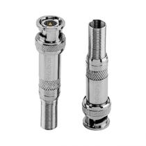 Plug Conector Adaptador Bnc Mola Conex 1000 Intelbras 2 Unidades Cftv Cameras Vigilancia