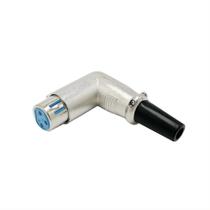Plug Conector Cachimbo Canon Xlr Femea 90 Graus C/ Trava