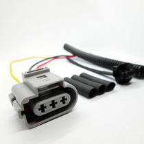 Plug conector chicote 3 vias sensor de rotacao flex vw gol fox golf bota jetta new beetle audi a3 a4 tt - Phelps Componentes