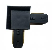 Plug conector emenda trilho eletrificado 90 l preto galaxy 1773