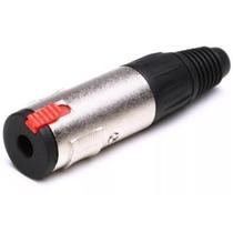 Plug Conector Jack P10 J10 Fêmea Stereo Fone C/ Trava Novo Plug Conector Jack P10 J10 Fêmea Stereo Fone C/ Trava Novo
