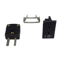 Plug conector macho/femea para termopar tipo j
