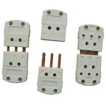 Plug conector para pt100 macho - fêmea