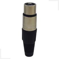 Plug Conector Profissional XLR Cannon Fêmea SB Plug Conector Profissional XLR Cannon Fêmea SB