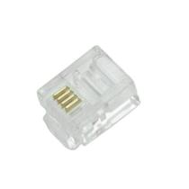 PLUG Conector RJ 11 6X4 CONNECT Para Telefone 100 Unidades