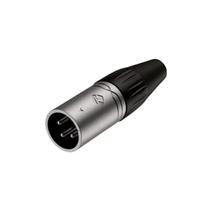 Plug Conector Roxtone XLR XP3FM Macho Acab. Niquelado