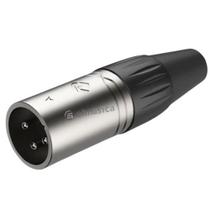 Plug Conector Xlr Macho Roxtone niquelado RX3MP-NT