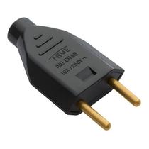 Plug de Sobrepor 2P 10A Macho Preto Fame