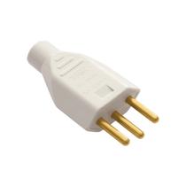 Plug de Sobrepor 2P+T 10A Macho Cinza Fame