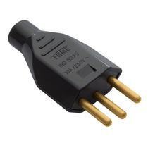 Plug de Sobrepor 2P+T 10A Macho Preto Fame