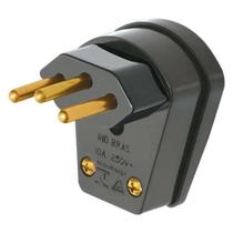 Plug de Tomada Fame Padrão Macho 2P+T 10A 90 Preto