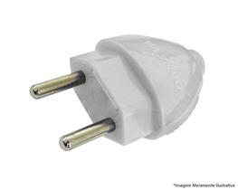 Plug Desmontavel Macho 2P Ate 10A/250V Br R1593 c/12pcs