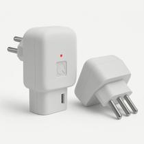 Plug DPS Qualitronix 90 Branco 10A Protetor de Surto, Raios, Curtos 3 Pinos Plug DPS Qualitronix 90 Branco 10A Protetor de Surto, Raios, Curtos 3 Pinos