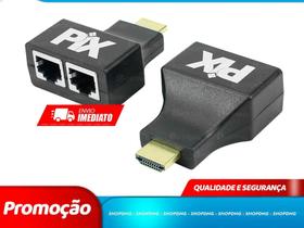Plug Extensor HDMI Plug - CAT5E/CAT6 - 20M (075-0897) - ChipSCE