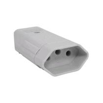 Plug Fêmea 10a Reto 2p+t Branco