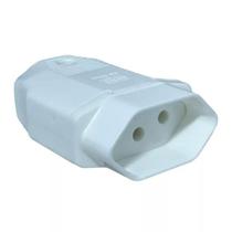 plug fêmea 180 2 polos 10a branco 13303182 - weg